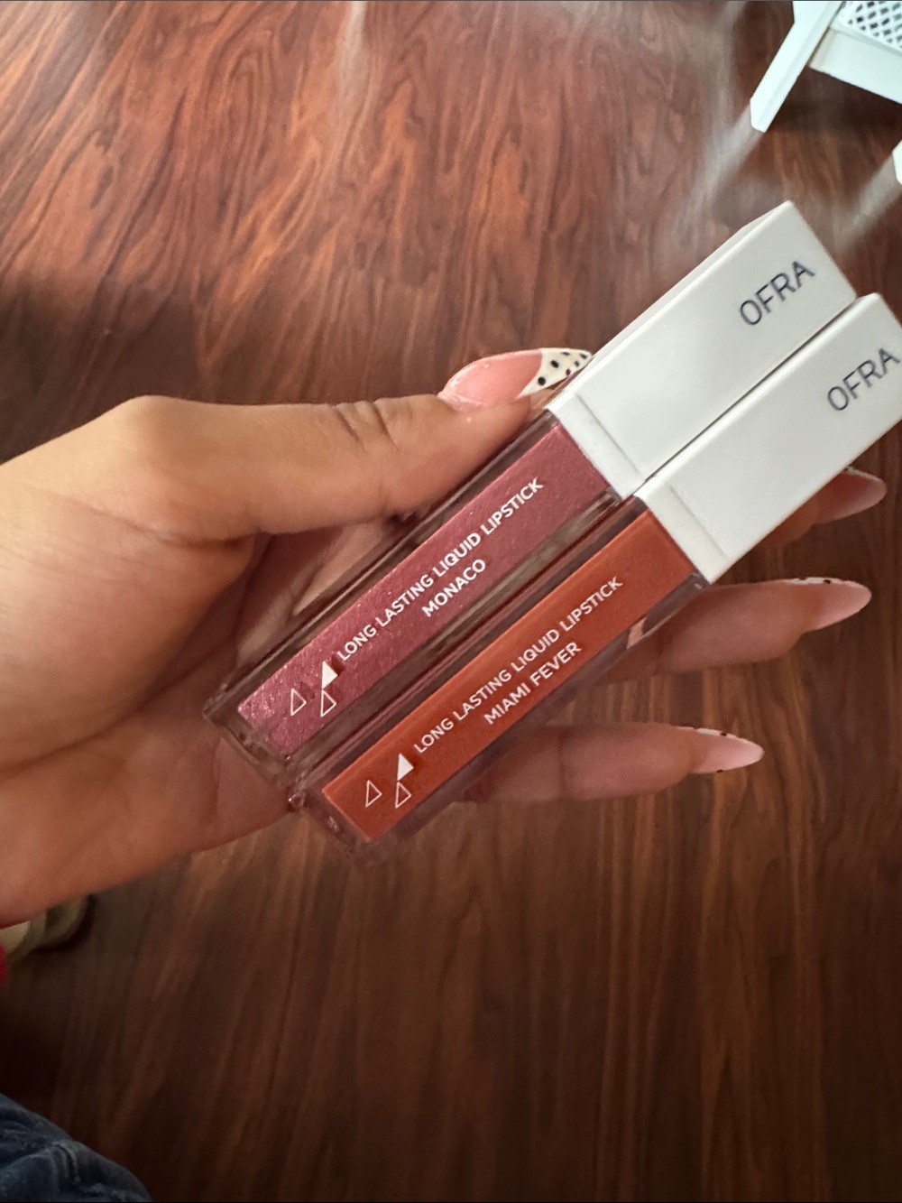 OFRA Liquid Lipstick Duo — Pink Monaco & Coral Miami Fever